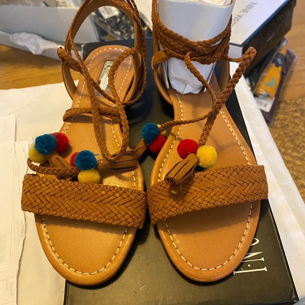 Inc brand ankle wrap sandals nwot size 7